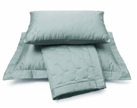 Bedstrei Satijn,kleur Celadon green 180x220,260x260cm van dijck